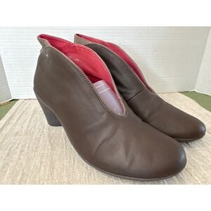 Camper | Shoes | Human Energy Camper Beetle Red Suede Ankle Boots